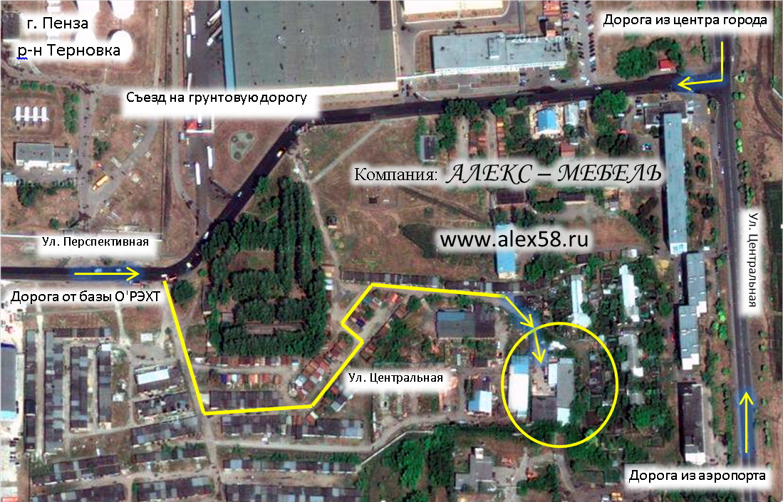 ИП АЛЕКС-МЕБЕЛЬ схема проезда